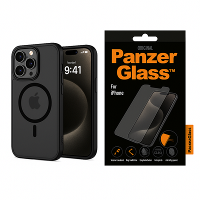 iPhone magsafe Cover + iPhone Panzer glazz/Beskyttelsesglas