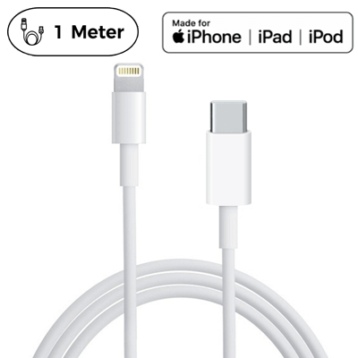 Fremme Implement Slud USB C Kabel | USB-C 3.1 Lightning Kabel til iPhone - 1 Meter [89 kr] ✓