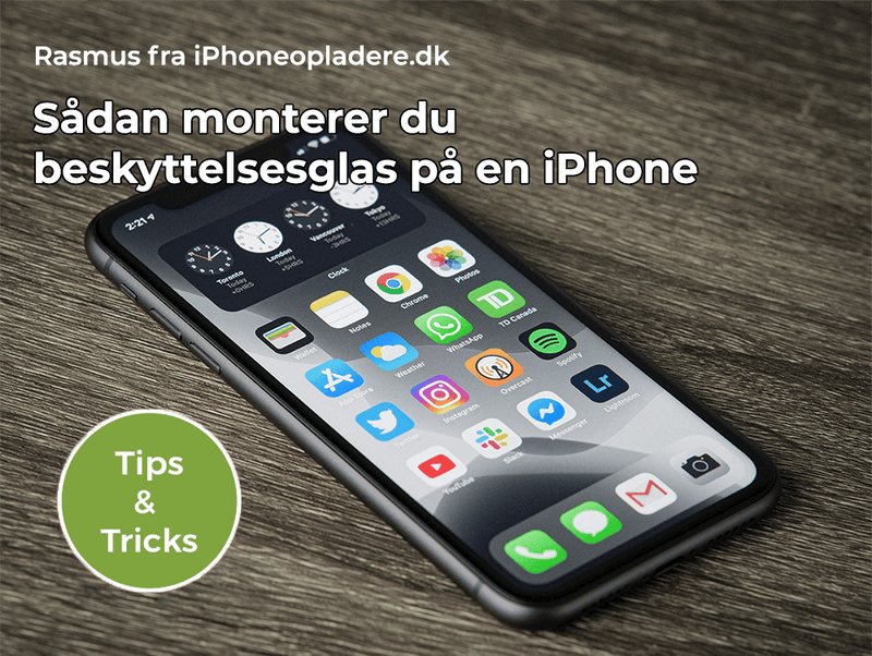 Hvordan monterer man Panserglas på iPhone?