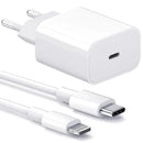 5-pak 25W USB-C + USB-C til Lightning kabel iPhone 14 / iPhone 13 / iPhone 12 / iPhone 11/ iPhone X