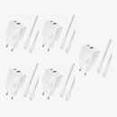 25W Adapter med USB og USB-C og USB-C Kabel 1 meter