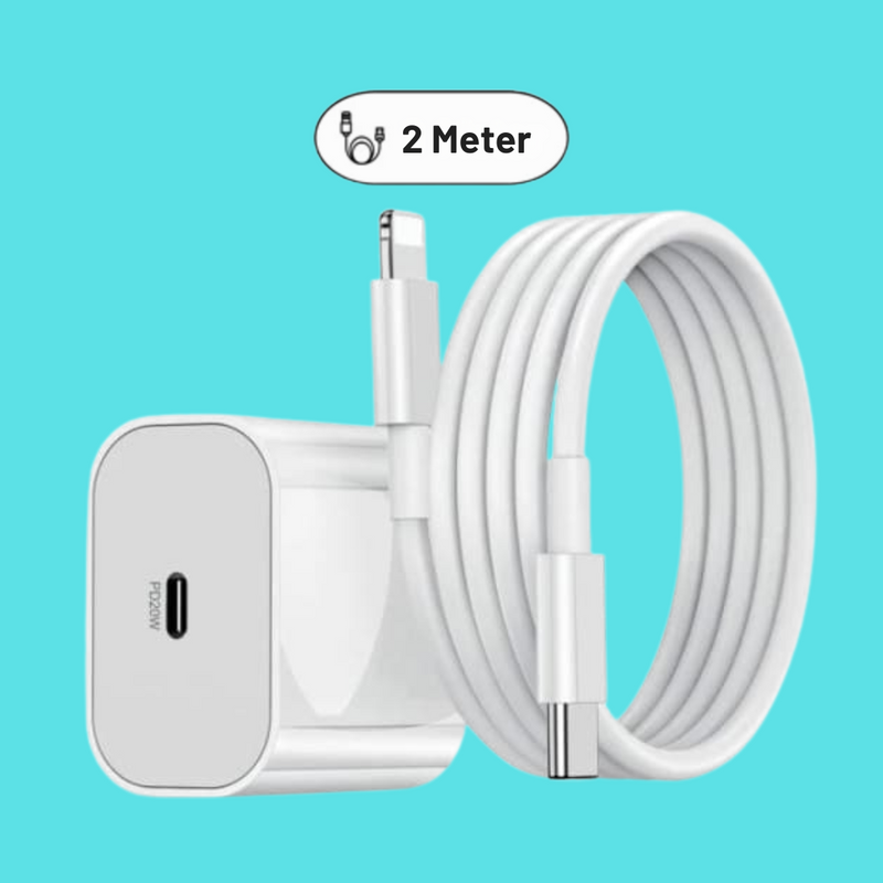 25W USB-C +  USB-C til Lightning kabel