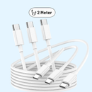 USB-C til USB-C kabel - 1 Meter til iPhone 15 / iPhone 16 / iPhone 17