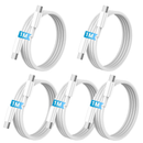 5 stk USB-C til USB-C kabel - 1 Meter til iPhone 15 / iPhone 16 / iPhone 17