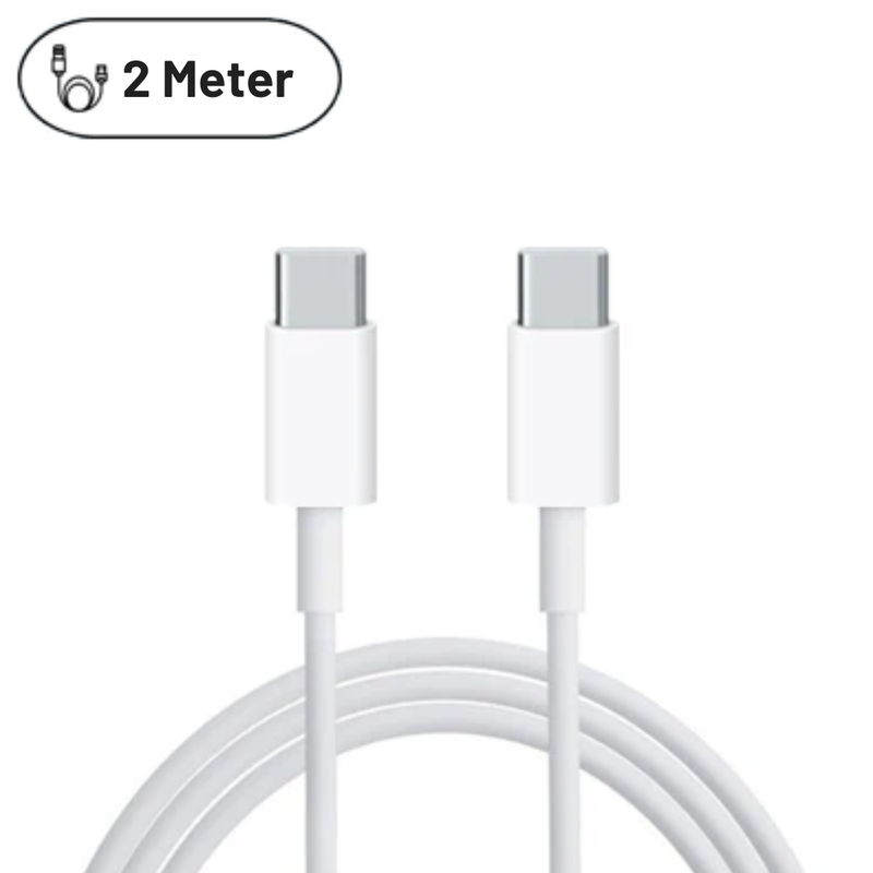 2 Meter USB-C til USB-C kabel - Til iPhone 15 / iPhone 16 / iPhone 17