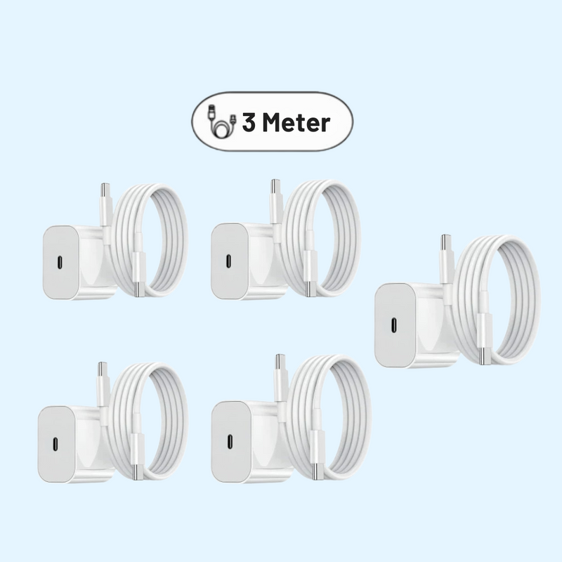 25W USB-C +  USB-C til Lightning kabel