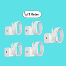 25W USB-C + 1 Meter USB-C Kabel til iPhone 15 / iPhone 16 / iPhone 17