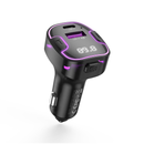 Biloplader m. USB-A & USB-C / FM Bluetooth Transmitter - Sort
