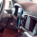Magnetisk Mobilholder til Ventilation m. Trådløs Opladning 15W - Sort