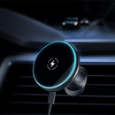 Magnetisk Mobilholder 15W Trådløs Oplader - MagSafe Kompatibel - Sort