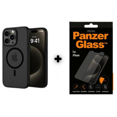 iPhone magsafe Cover + iPhone Panzer glazz/Beskyttelsesglas