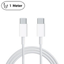 25W Adapter med USB og USB-C og USB-C Kabel 1 meter