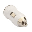 USB biloplader til iPhone &amp; andet - 5V / 1A - Hvid www.iPhoneopladere.dk