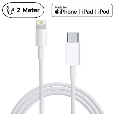 2 Meter USB-C til Lightning Kabel iPhone 14 / iPhone 13 / iPhone 12 / iPhone 11/ iPhone X