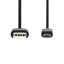 Micro USB 2.0 Kabel | USB-A han til USB Micro-B han | 480 Mbps | 2 Meter