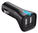 Dobbeltstikket USB Biloplader til iPhone - 15W / 3.1A