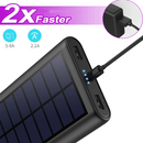 Solcelle Powerbank 26800 mAh | 2x USB Outputs (2,1A & 1A)
