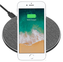 Trådløs iPhone oplader 10W - Grå tekstil