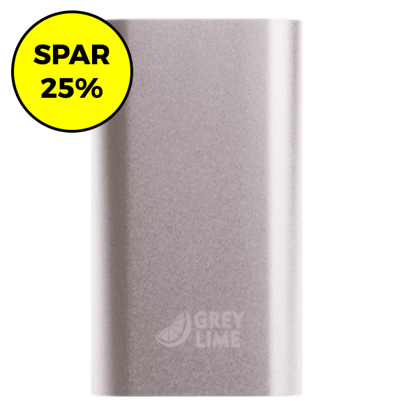 GreyLime Power Tough - 5.200 mAh - Sølv