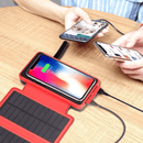 Solcelle Oplader & Trådløs Powerbank | 3 Solcelle Paneler | 20000 mAh