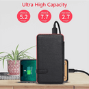 Solcelle Oplader & Trådløs Powerbank | 3 Solcelle Paneler | 20000 mAh